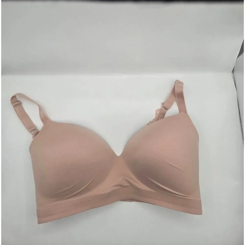 SOMA Enbliss Luxe Wireless Lace Bra Size 36DDD Comfort Support Nude Comfort